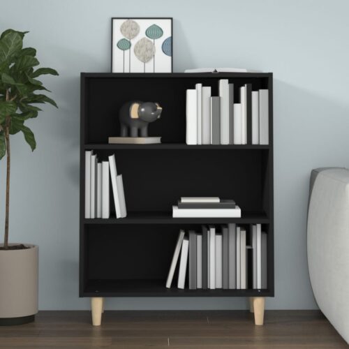 Sideboard Black 69.5x32.5x90cm Engineered Wood - Image 5