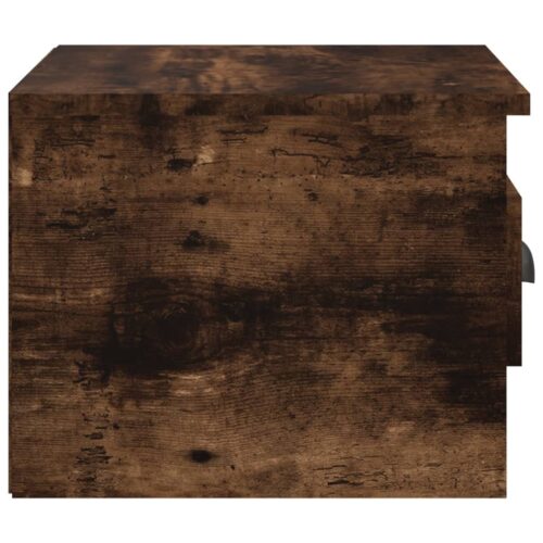 Wall-mounted Bedside Cabinets 2pcs Smoked Oak 41.5x36x28cm - Image 8
