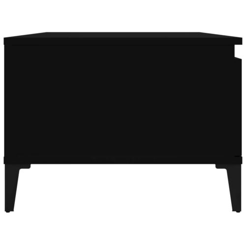 Coffee Table Black 90x50x36.5cm Engineered Wood - Image 6