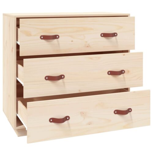 vidaXL Sideboard 80x40x75 cm Solid Wood Pine - Image 4