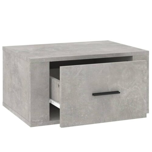 Wall-mounted Bedside Cabinets 2pcs Concrete Grey 50x36x25cm - Image 8