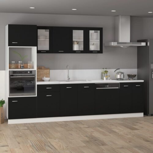 Drawer Bottom Cabinet Black 50x46x81.5cm Engineered Wood - Image 3