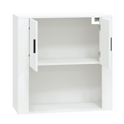Wall Cabinet White 80x33x80cm Engineered Wood - Image 4