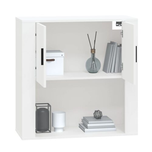 Wall Cabinet White 80x33x80cm Engineered Wood - Image 10