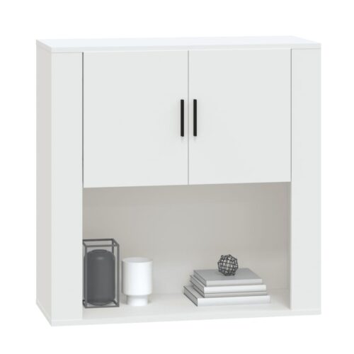 Wall Cabinet White 80x33x80cm Engineered Wood - Image 11