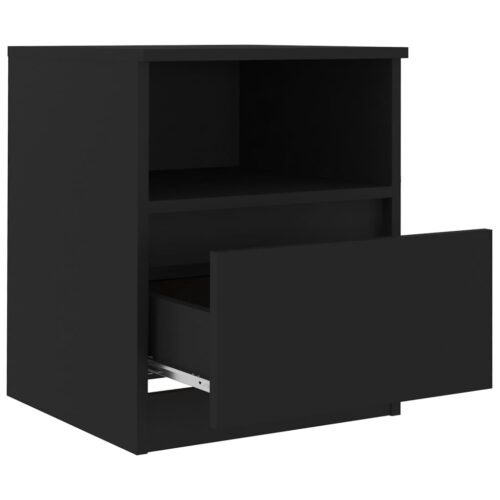 2x Wooden Bedside Tables Drawers Storage Side Cabinets Bedroom Nightstand - Image 6