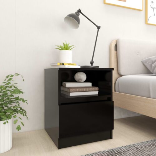 2x Wooden Bedside Tables Drawers Storage Side Cabinets Bedroom Nightstand - Image 10