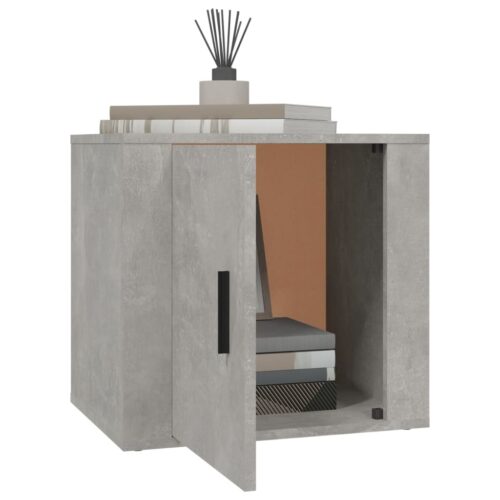 Bedside Cabinets 2pcs Concrete Grey 50x39x47cm - Image 4