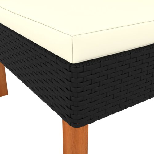 Corner Sofa Poly Rattan Solid Eucalyptus Wood - Image 4
