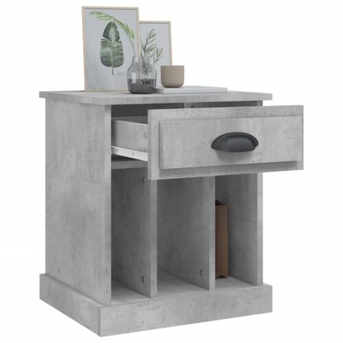 Bedside Cabinets 2pcs Concrete Grey 43x36x50cm - Image 5