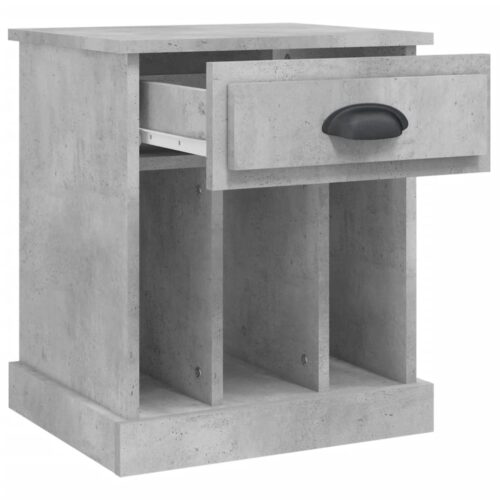 Bedside Cabinets 2pcs Concrete Grey 43x36x50cm - Image 7