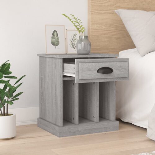 Bedside Cabinets 2pcs Grey Sonoma 43x36x50cm - Image 3