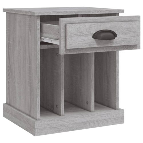 Bedside Cabinets 2pcs Grey Sonoma 43x36x50cm - Image 7