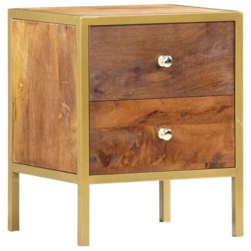 Bedside Cabinet 40x35x50cm Solid Mango Wood