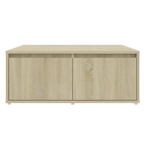 Coffee Table Sonoma Oak 80x80x31cm Engineered Wood - Image 4