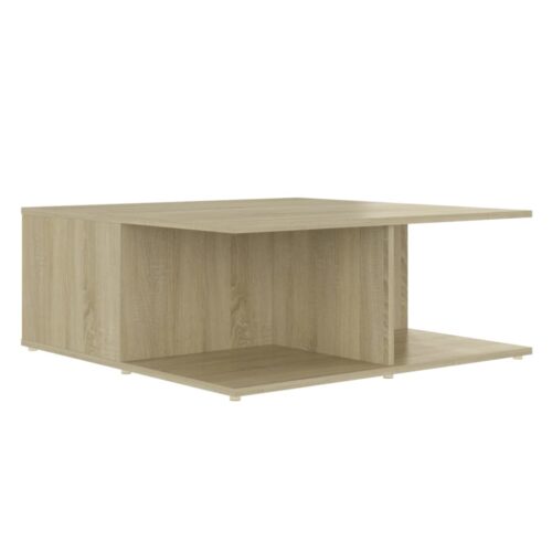 Coffee Table Sonoma Oak 80x80x31cm Engineered Wood - Image 6