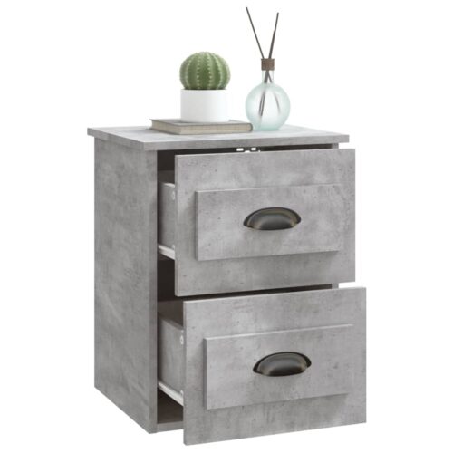 Wall-mounted Bedside Cabinets 2pcs Concrete Grey 41.5x36x53cm - Image 6