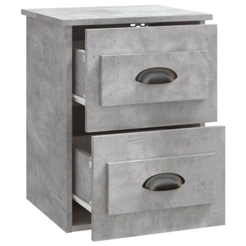Wall-mounted Bedside Cabinets 2pcs Concrete Grey 41.5x36x53cm - Image 8