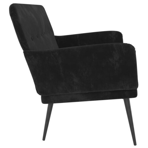 Bench Black 108x79x79cm Velvet - Image 4