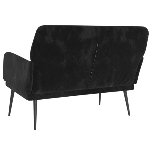 Bench Black 108x79x79cm Velvet - Image 5