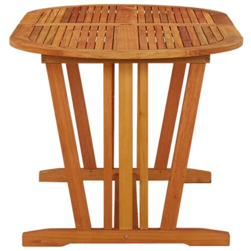 Garden Table 160x85x75cm Solid Wood Eucalyptus - Image 3