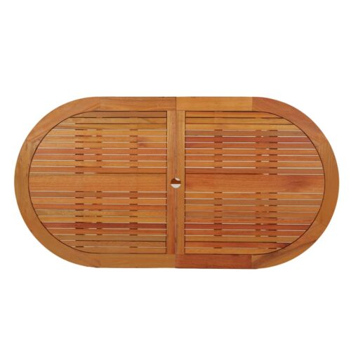 Garden Table 160x85x75cm Solid Wood Eucalyptus - Image 4