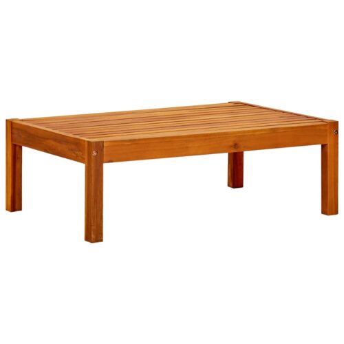 2pcs Outdoor Footstool Garden Patio Bench Ottoman Chair Seat Solid Wood Dark Grey - Image 4