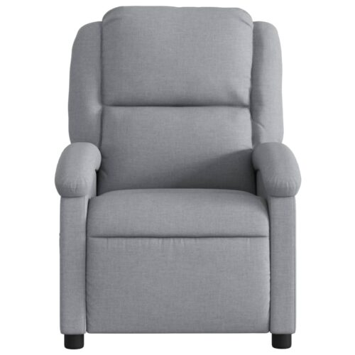 Recliner Chair Light Grey Fabric - Image 6