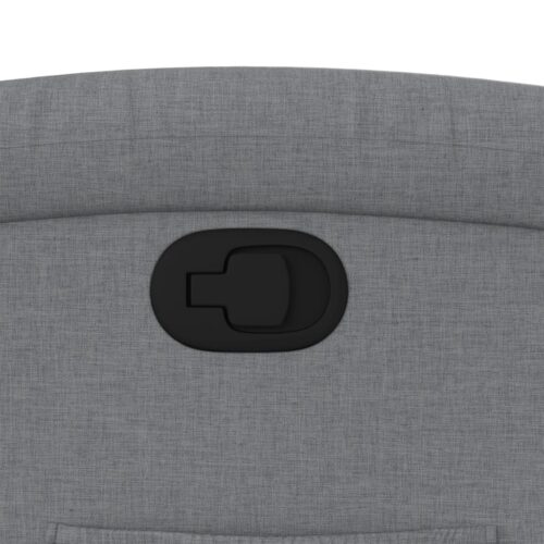 Recliner Chair Light Grey Fabric - Image 9