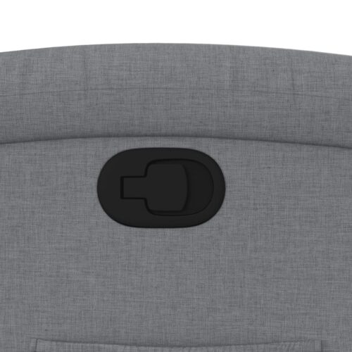 Recliner Chair Light Grey Fabric - Image 9