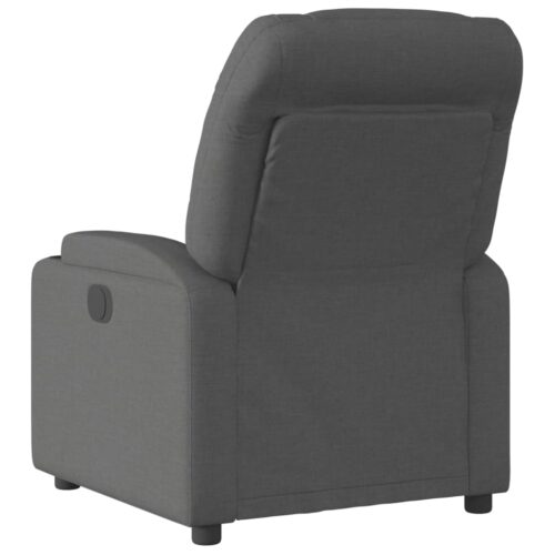 Fabric Recliner Chair Sofa Lounge Accent Single Couch Armchair Chairs Dark Grey - Image 3