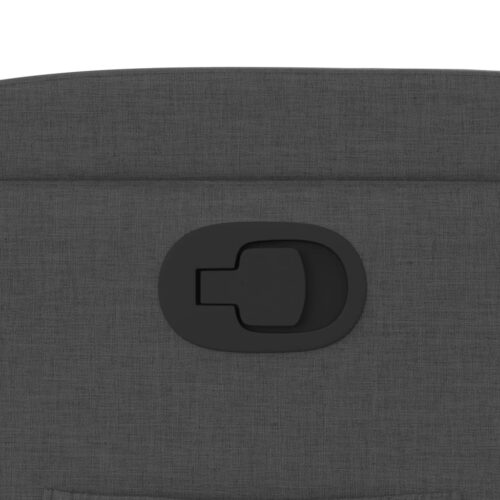 Fabric Recliner Chair Sofa Lounge Accent Single Couch Armchair Chairs Dark Grey - Image 9