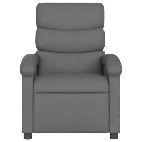 Electric Massage Recliner Chair Dark Grey Fabric - Image 8