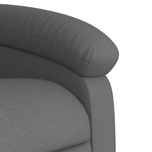 Electric Massage Recliner Chair Dark Grey Fabric - Image 10