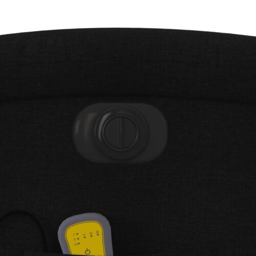 Electric Massage Recliner Chair Black Fabric - Image 11