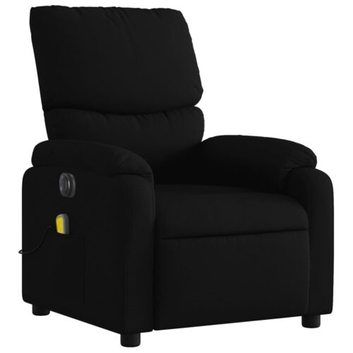 Electric Massage Recliner Chair Black Fabric - Image 3
