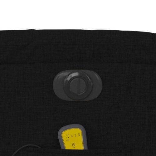 Electric Massage Recliner Chair Black Fabric - Image 11
