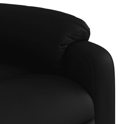 Electric Massage Recliner Chair Black Faux Leather - Image 10