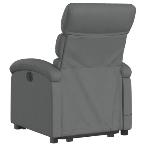 Stand up Massage Recliner Chair Dark Grey Fabric - Image 4