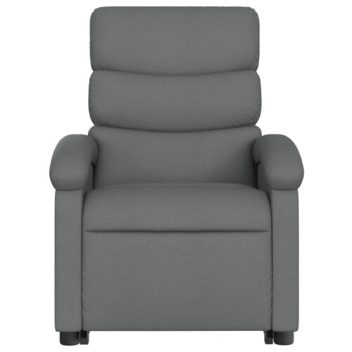 Stand up Massage Recliner Chair Dark Grey Fabric - Image 8