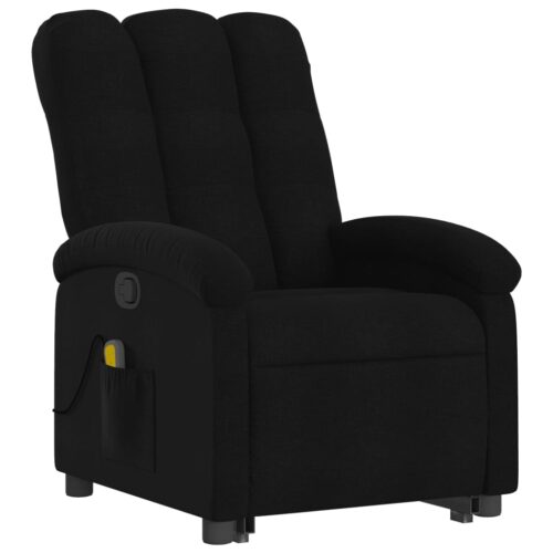 Stand up Massage Recliner Chair Black Fabric - Image 3