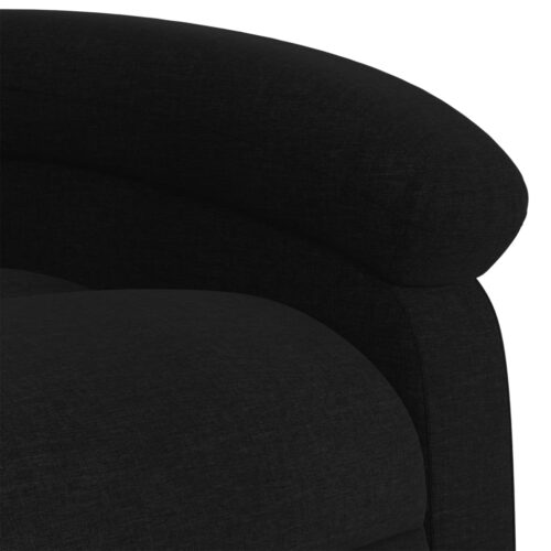 Stand up Massage Recliner Chair Black Fabric - Image 10