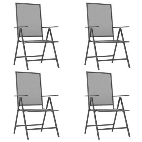 5-Piece Garden Dining Set Anthracite Steel - Image 4