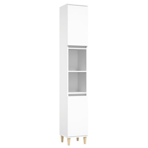 3pcs Bathroom Cabinet Set Mirror Wooden Basin Sink Vanity Shelf Storage White - Image 6