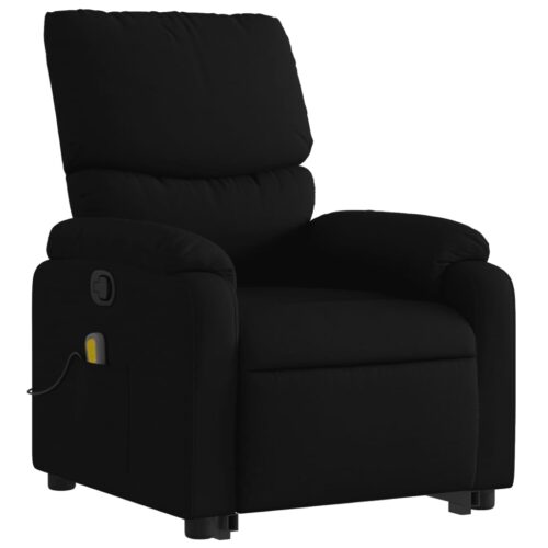 Stand up Massage Recliner Chair Black Fabric - Image 3