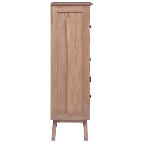 Highboard 60x30x100cm Solid Teak Wood - Image 3