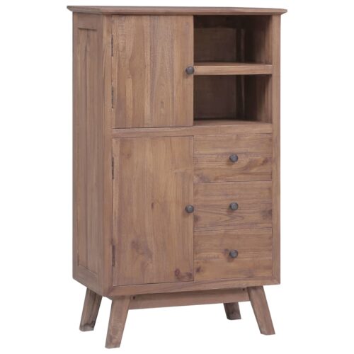 Highboard 60x30x100cm Solid Teak Wood - Image 9