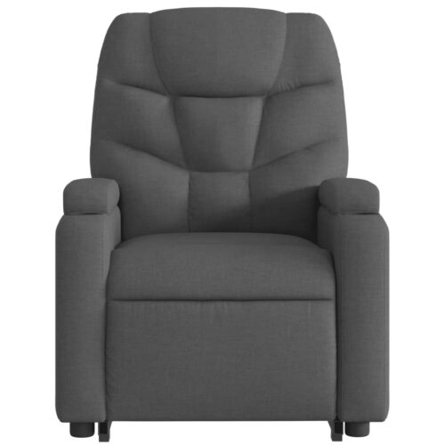 Electric Lift Recliner Chair Sofa Lounge Accent Couch Armchair Fabric Dark Grey - Image 8