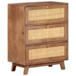 Sideboard 61x35x76cm Solid Mango Wood