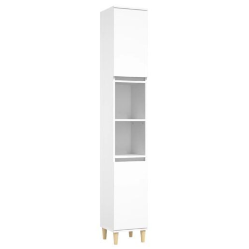 3pcs Bathroom Cabinet Set Mirror Wooden Basin Sink Vanity Shelf Storage White - Image 5